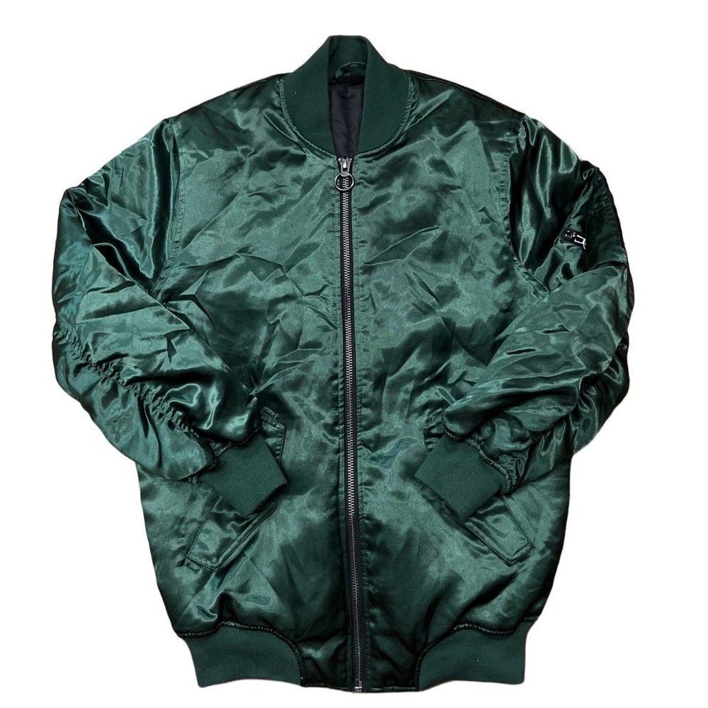 Topshop Green Bomber Jacket Size 4 Women’s
